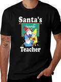 Santas Favorite Teacher T-Shirt