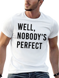 Well Nobodys Perfect Tee - Black T-Shirt