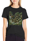 Dragon Print Tee - Japanese Art T-Shirt