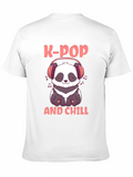 K-Pop and Chill Panda Graphic Tee