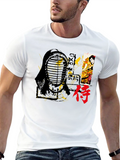 Japanese Kendo Warrior Graphic T-Shirt