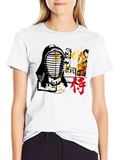 Japanese Kendo Warrior Graphic T-Shirt