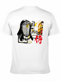 Japanese Kendo Warrior Graphic T-Shirt