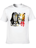 Japanese Kendo Warrior Graphic T-Shirt