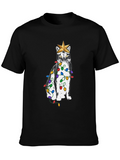 Festive Cat Christmas T-Shirt