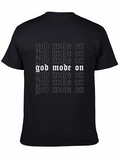 God Mode On Black Graphic Tee