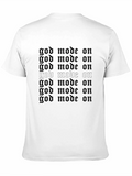 God Mode On Black Graphic Tee