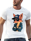 Cool Fox Hustle Graphic T-Shirt