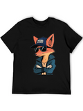 Cool Fox Hustle Graphic T-Shirt
