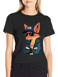 Cool Fox Hustle Graphic T-Shirt
