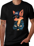 Cool Fox Hustle Graphic T-Shirt
