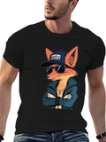 Cool Fox Hustle Graphic T-Shirt
