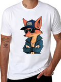 Cool Fox Hustle Graphic T-Shirt