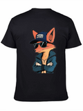 Cool Fox Hustle Graphic T-Shirt