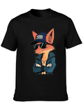 Cool Fox Hustle Graphic T-Shirt