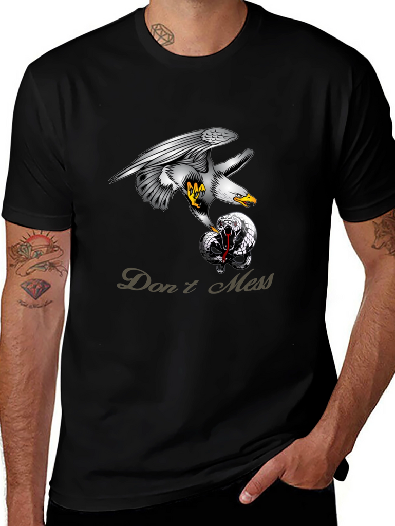 Eagle vs Snake Graphic T-Shirt