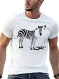 Zebra Question Mark Graphic T-Shirt
