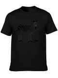 Zebra Question Mark Graphic T-Shirt
