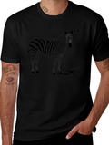 Zebra Question Mark Graphic T-Shirt