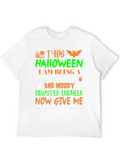 Halloween Computer Engineer Graphic T-Shirt