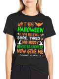 Halloween Computer Engineer Graphic T-Shirt