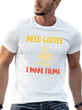 Need Coffee I Make Films Graphic T-Shirt