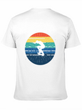 Retro Skateboarder Sunset Graphic T-Shirt