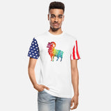 Vibrant Swirl Art Ram