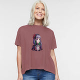 Violet Gaze,Gothic Girl illustration