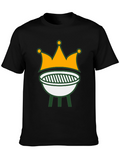Grill King T-Shirt: BBQ Crown Graphic Tee