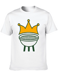 Grill King T-Shirt: BBQ Crown Graphic Tee