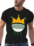 Grill King T-Shirt: BBQ Crown Graphic Tee