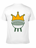 Grill King T-Shirt: BBQ Crown Graphic Tee
