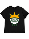 Grill King T-Shirt: BBQ Crown Graphic Tee