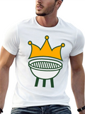 Grill King T-Shirt: BBQ Crown Graphic Tee