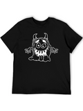 Monster Graphic Black T-Shirt