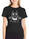 Monster Graphic Black T-Shirt