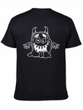 Monster Graphic Black T-Shirt