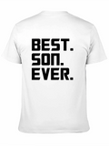 Best Son Ever Black Graphic T-Shirt
