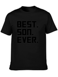 Best Son Ever Black Graphic T-Shirt