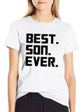 Best Son Ever Black Graphic T-Shirt