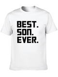 Best Son Ever Black Graphic T-Shirt