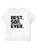 Best Son Ever Black Graphic T-Shirt