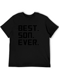 Best Son Ever Black Graphic T-Shirt