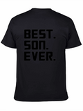 Best Son Ever Black Graphic T-Shirt