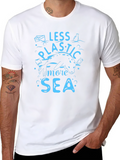 Less Plastic More Sea Graphic Tee