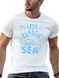 Less Plastic More Sea Graphic Tee