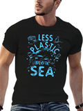 Less Plastic More Sea Graphic Tee