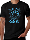 Less Plastic More Sea Graphic Tee