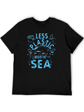 Less Plastic More Sea Graphic Tee